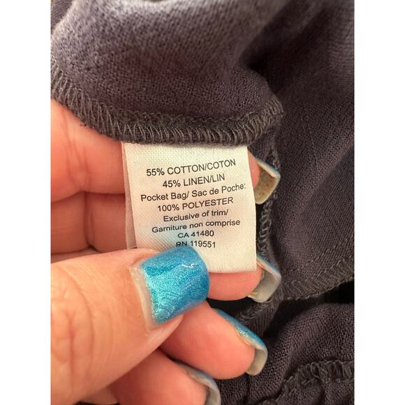 Gentle Fawn Navy Caesar Coastal Grandma High Waisted Linen Pleated Pants XS - Picture 13 of 15